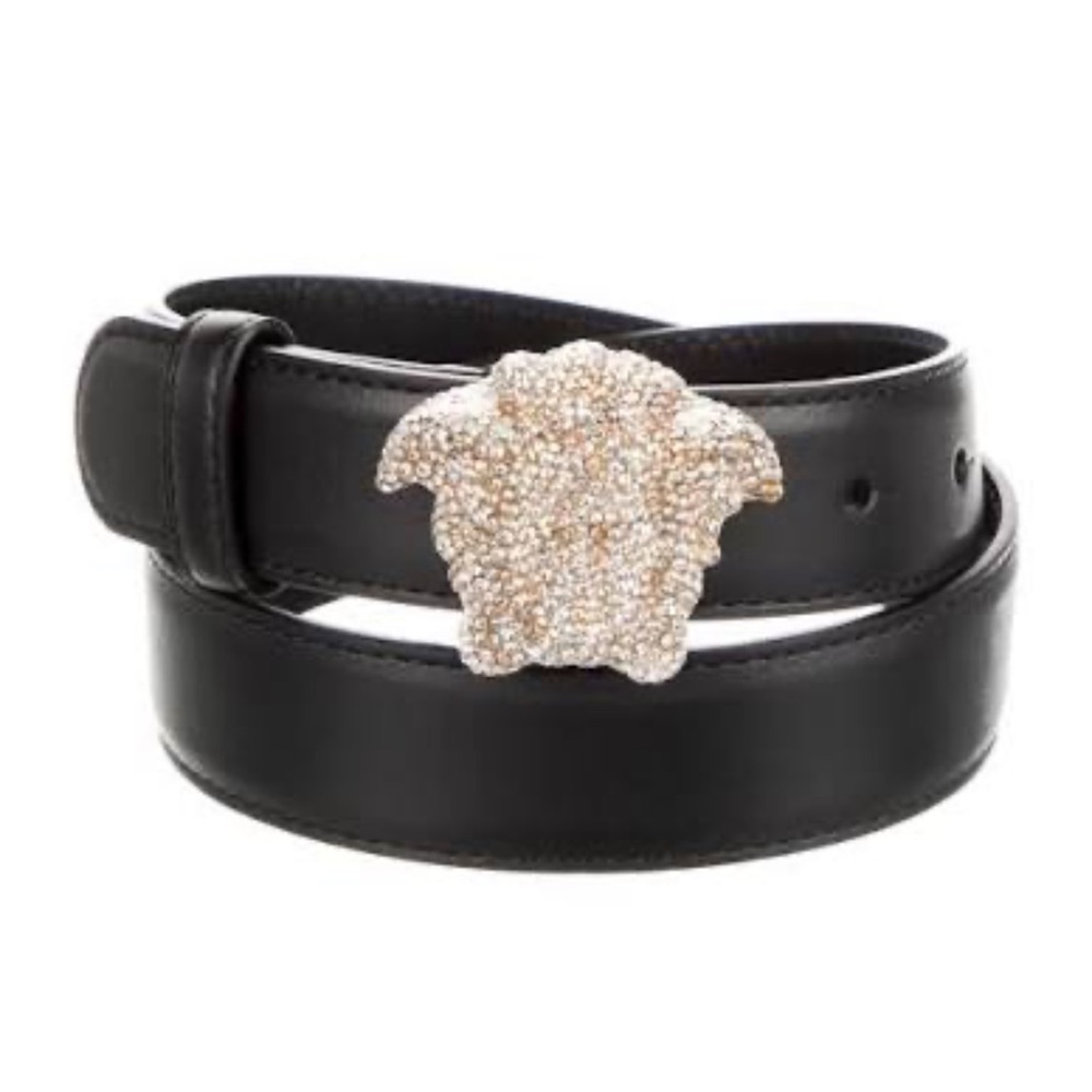 FINAL. NWT Versace Crystal Medusa Belt